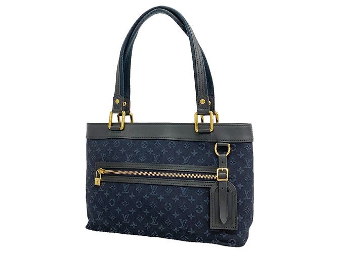 Sac à main Louis Vuitton Monogram Mini Lucille PM Bleu