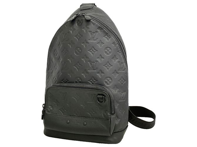 Louis Vuitton Monogram Shadow Racer Sling Bag Black