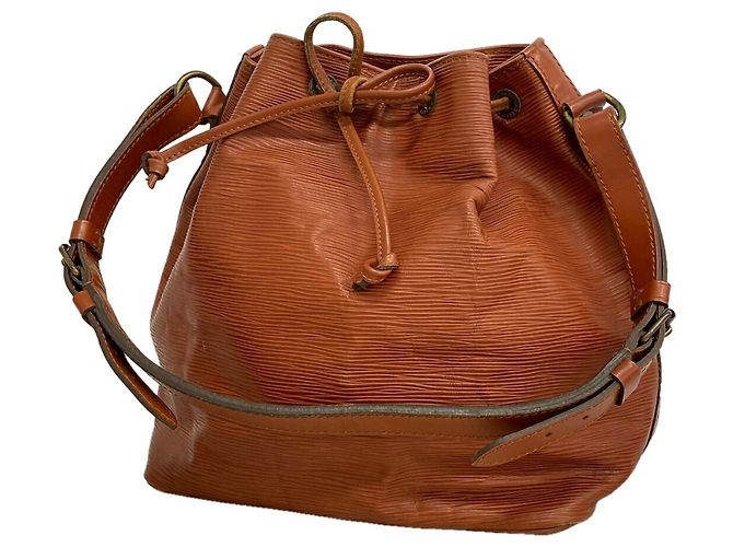 Noe Borsa a tracolla Louis Vuitton Epi Petit Noé Marrone