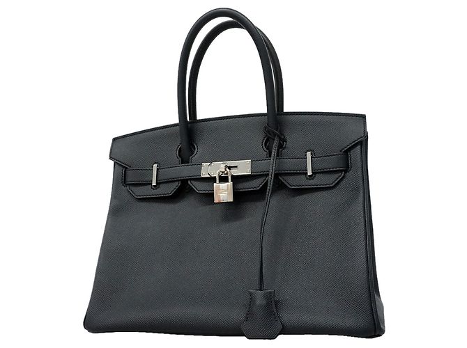 Hermès Sac à main Hermes Birkin 30 en Blue Nuit Bleu