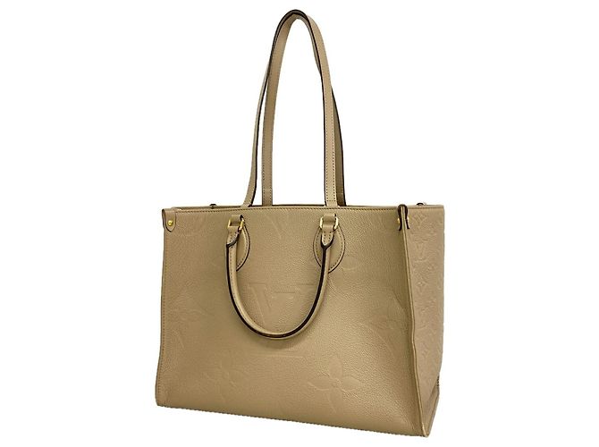 Louis Vuitton Monogram Empreinte OnTheGo MM Tote Bag Grau