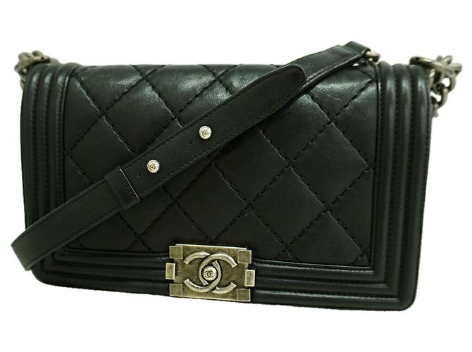 Sac à épaule Chanel Boy Noir