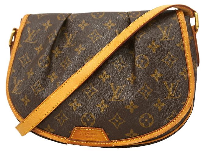 Borsa a tracolla Louis Vuitton Monogram Menilmontant PM Marrone