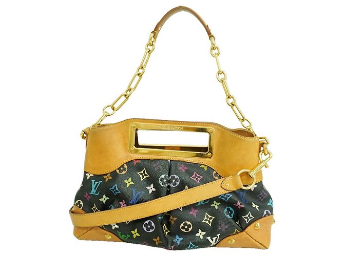 Sac à main Louis Vuitton Monogram Multicolor Judy GM Noir