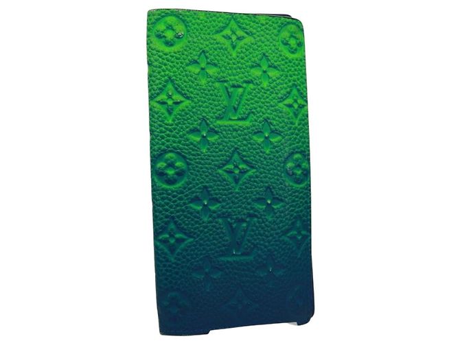 Louis Vuitton Brazza Limited Edition Illusion Monogram Taurillon Leather Green