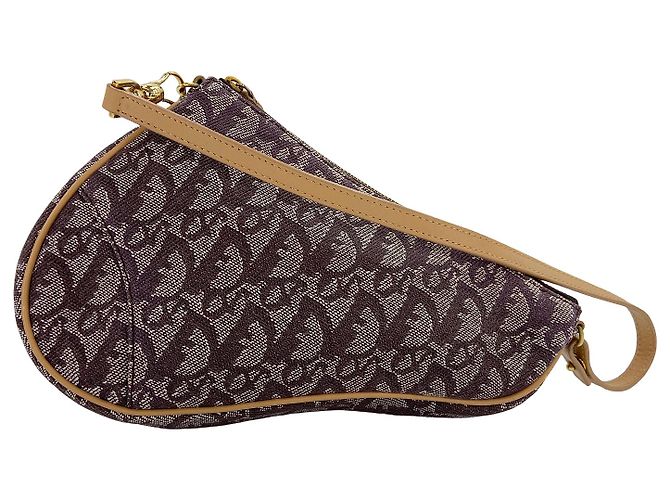 Christian Dior Saddle Canvas Mini Marrom