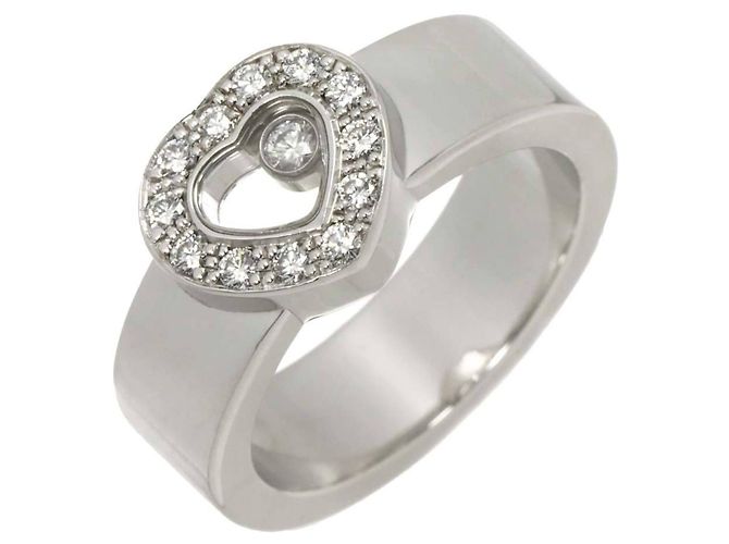 Anillo Chopard Happy Diamond Heart en oro blanco de 18K