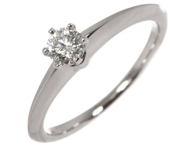 Autre Marque Tiffany & Co. Platin-Solitärring mit Diamant
