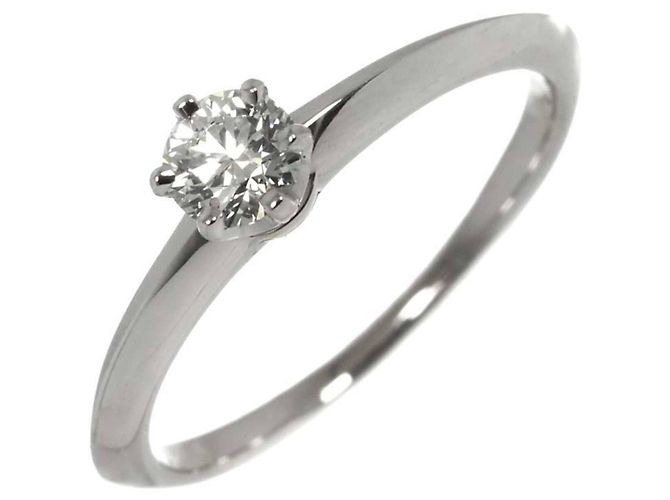 Autre Marque Tiffany & Co. Platin-Solitärring mit Diamant