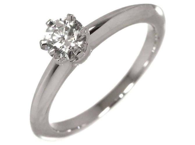 Autre Marque Tiffany & Co. Platin-Solitärring mit Diamant