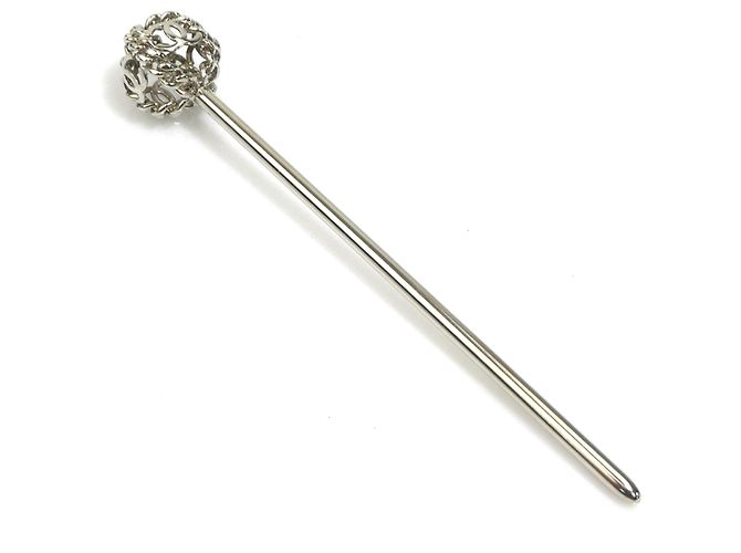 Ornamento per capelli Chanel Kanzashi Argento