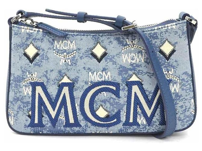 Borsa a tracolla MCM blu