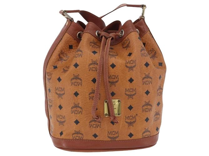 MCM Leather con coulisse Marrone