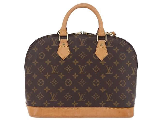 Louis Vuitton Alma Monogram Canvas PM Marrone