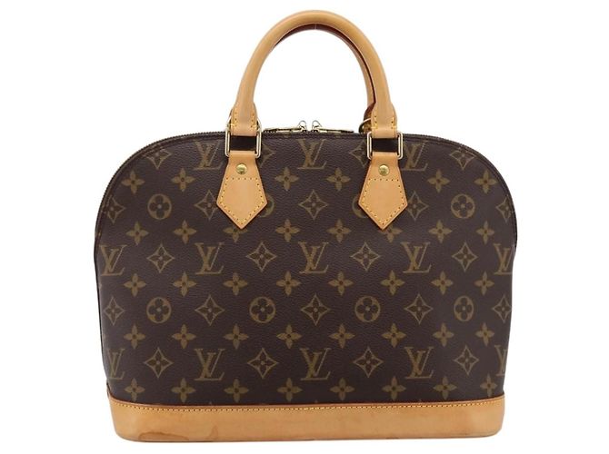 Louis Vuitton Alma Monogram Canvas PM Castaño