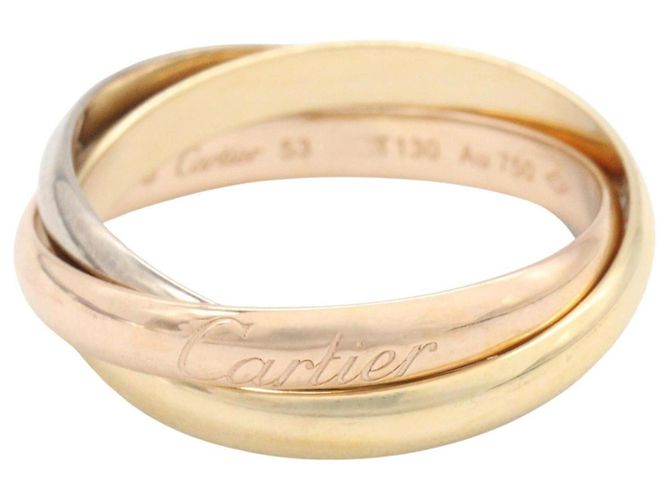 Cartier Trinity Ring in 18K Gold Silber Golden