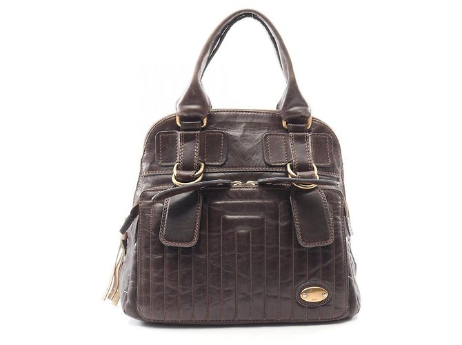 Bolsa Chloé Chloe Bay - Couro castanho Marrom