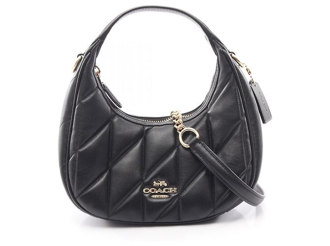 Bolsa 2-Way acolchoada Coach Carmen Mini Preto