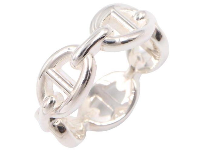 Ring Hermès Anillo banda Hermes Enchainée PM en Plata 925