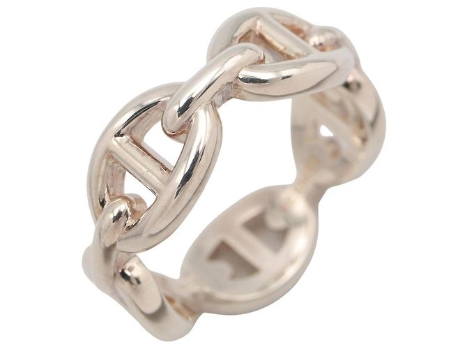 Ring Hermès Anello Hermes Enchainée PM Argento