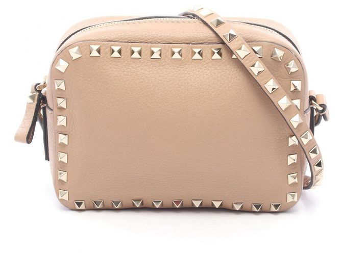 Borsa Camera Valentino Rockstud Beige