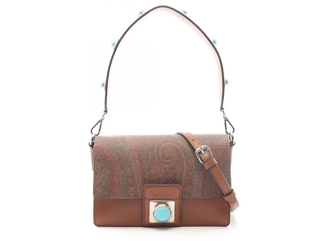Etro Paisley 2-Way Handtasche Braun
