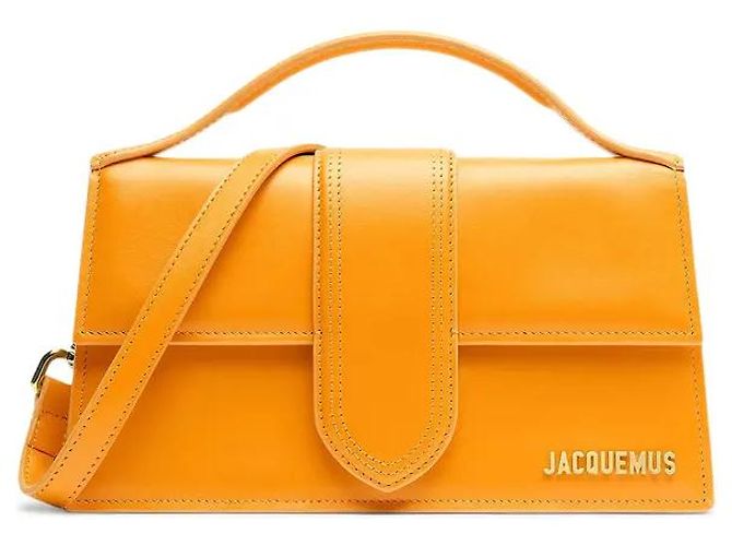 Jacquemus Le Grand Bambino Flap Leather long Orange