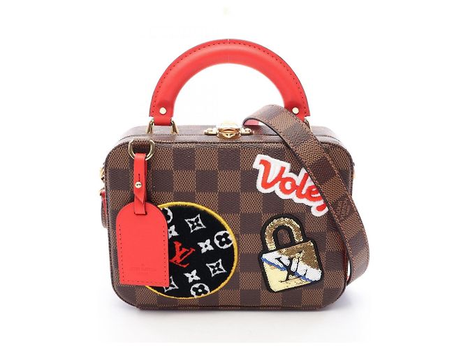 Borsa 2-Way Louis Vuitton LV Stories Box Marrone Damier ebene