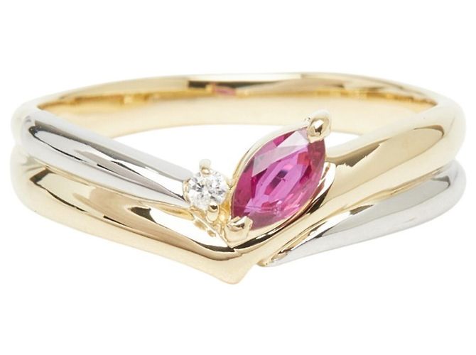 Anello Seiko con rubini e diamanti