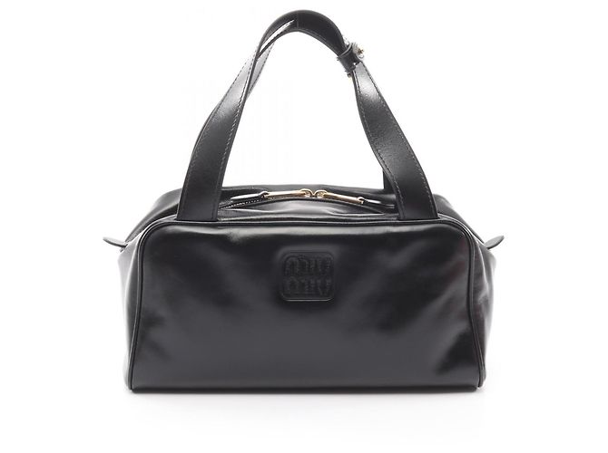 Borsa Miu Miu SOFTY SHINE Nero