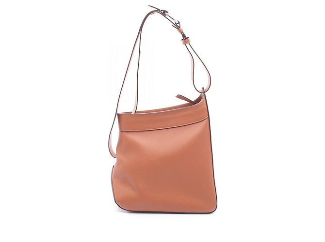 Bolsa de ombro hobo Marni em couro marrom
