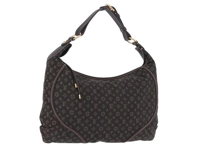 Borsa LOUIS VUITTON Monogram Mini Lin Manon MM Brown Ebene M95619 LV Auth ki6848V Marrone Damier ebene