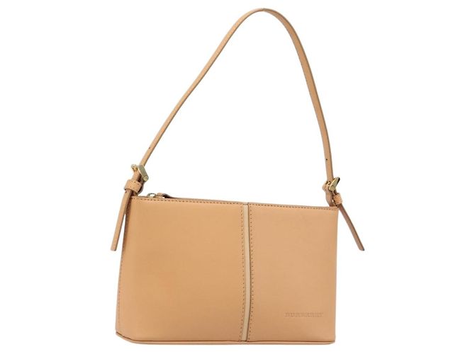 Borsa a tracolla BURBERRY in pelle beige e oro Auth 203612A D'oro