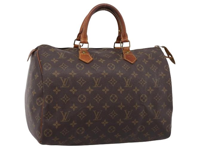 Bolsa de mão LOUIS VUITTON Monogram Speedy 35 M41524 LV Auth ar14247 Monograma