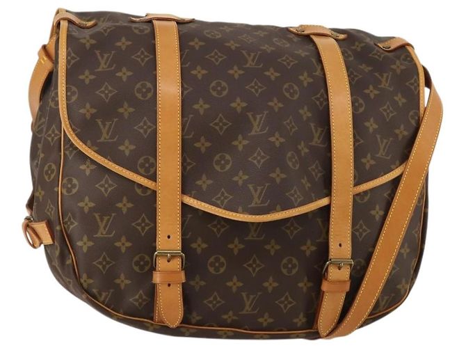 LOUIS VUITTON Monogram Saumur 43 Bolsa de Ombro M42252 LV Auth 197008 Monograma