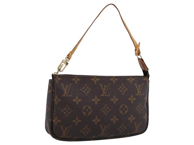 LOUIS VUITTON Monogram Pochette Accessoires Pouch M51980 LV Auth 200833 Monogramma
