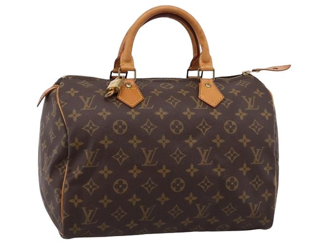 LOUIS VUITTON Monogram Speedy 30 Hand Bag M41526 LV Auth 203902A Monograma