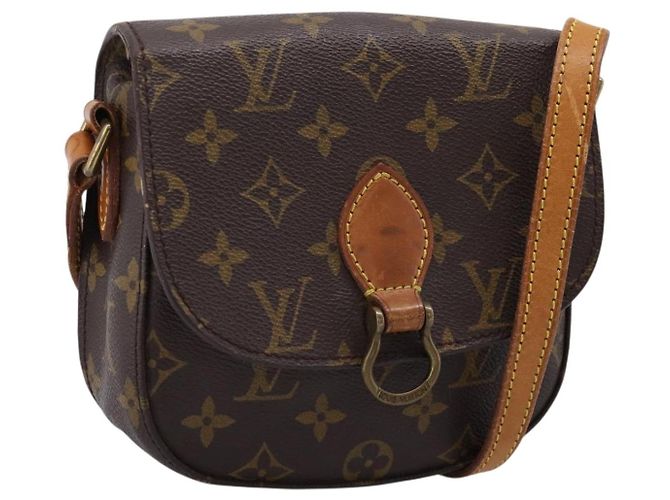 LOUIS VUITTON Monogram Saint Cloud PM Shoulder Bag M51244 LV Auth 201345 Monograma