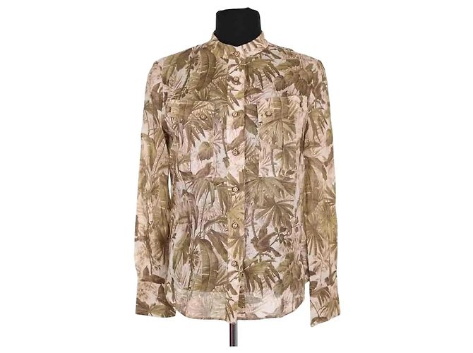 Zimmermann Leinenhemd Khaki