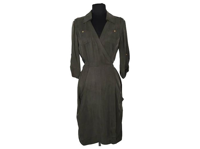 Diane Von Furstenberg Kleid Khaki