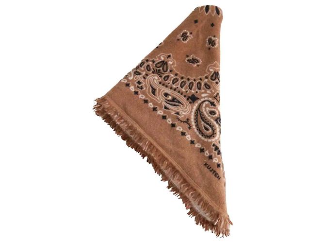 Autre Marque Kujten Quadratisches Tuch Kaschmir Camel Kamel