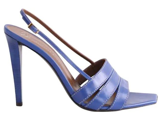 Giuseppe Zanotti Blue Leather Heels