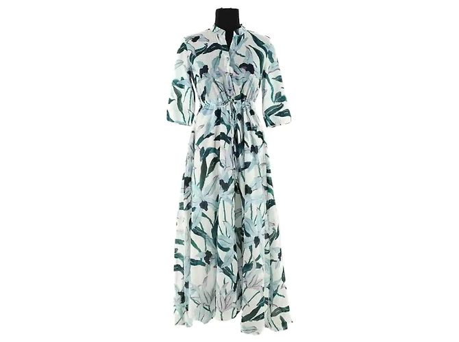 Tory Burch Kleid aus Baumwolle Grün XS