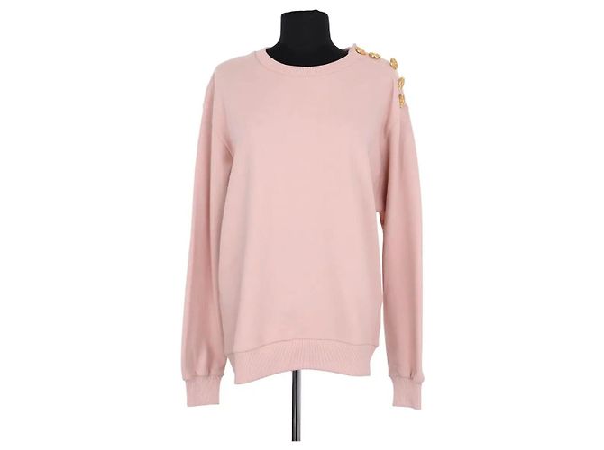 Sudadera de algodón rosa Alexandre Vauthier