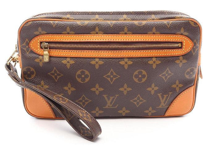 Borsa a pochette Louis Vuitton Marly Dragonne Marrone
