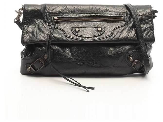 Borsa a tracolla Balenciaga Classic Envelope Nero