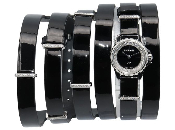Reloj Chanel J12 XS Double Belt Bisel de Diamantes
