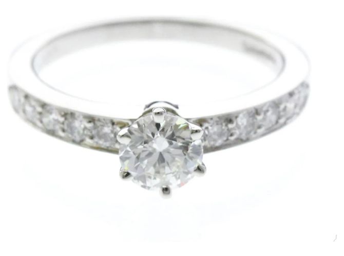 Autre Marque Anillo de compromiso Tiffany de diamantes Plata