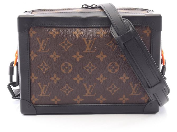 Borsa a tracolla Louis Vuitton Soft Trunk Monogram Solar Ray Marrone