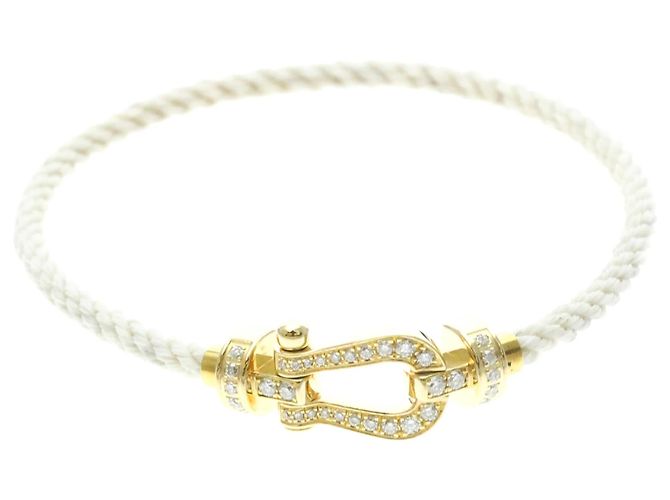 Bracelet Fred Force 10 Diamants Modèle Medium Doré